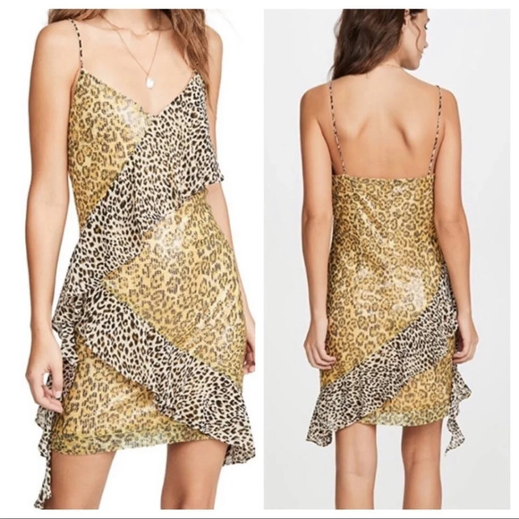 New! Endless rose spangle leopard patterned dress NWT 5750 - Picture 1 of 15